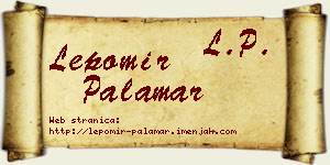 Lepomir Palamar vizit kartica